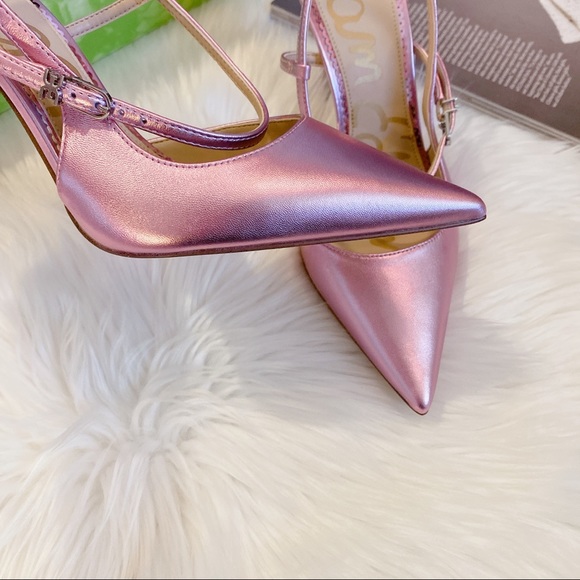 Sam Edelman AYLA ANKLE STRAP POINTED TOE Pump - Picture 2 of 7